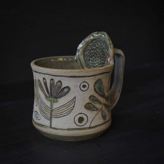 Ingwer Tasse Unikat  #1/1 "Erwachen" | black clay