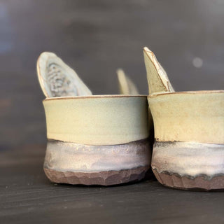 Ingwer Becher Jade Gold | black clay