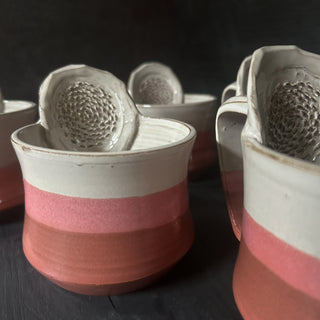 Ingwer Tasse Dirty Pink | black clay