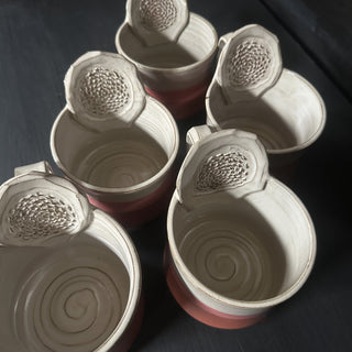 Ingwer Tasse Dirty Pink | black clay