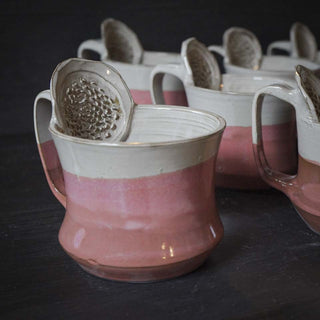 Ingwer Tasse Dirty Pink | black clay