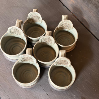 Ingwer Tasse Jade Gold  | black clay