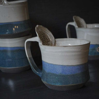 Ingwer Tasse blue jeans  | black clay