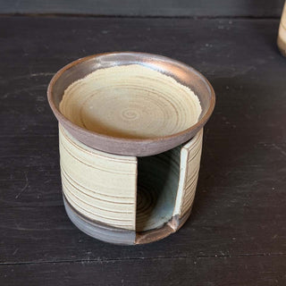 Duftlampe in Jade Gold | black clay