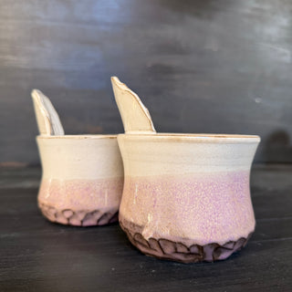 Ingwer Becher Lavendel Rosa | black clay