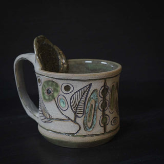 Ingwer Tasse Unikat  #1/1 "Erwachen" | black clay