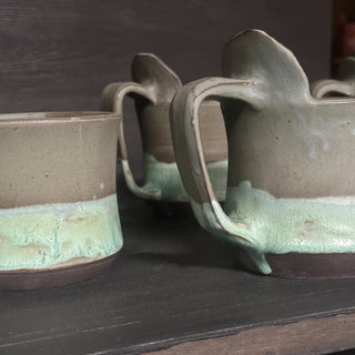Ingwer Tasse Jade Glacier | black clay