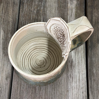 Ingwer Tasse Creme Kristall Riff | black clay