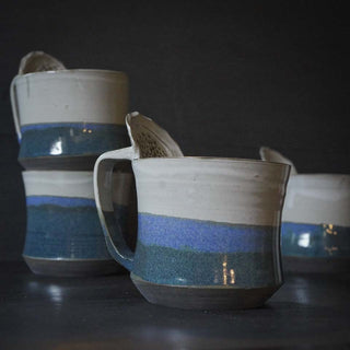 Ingwer Tasse blue jeans  | black clay