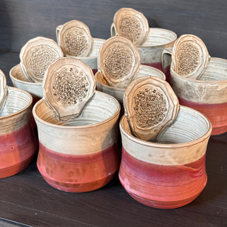 Ingwer Tasse Dirty Pink | black clay