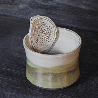Ginger Cup antik turquoise  | black clay