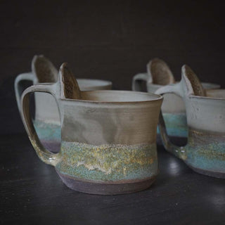 Ingwer Tasse Jade Kristall Riff | black clay