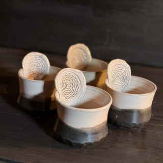 Ingwer Becher Morgennebel Blaue Nacht | black clay