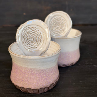 Ingwer Becher Lavendel Rosa | black clay