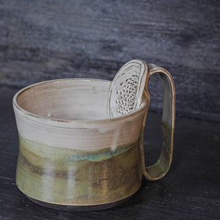 Ginger Cup antik turquoise  | black clay