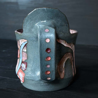 Ingwer Tasse Unikat  #3/2 "Winterblume" | black clay