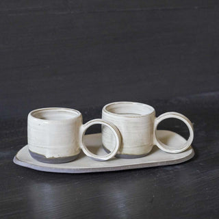 Espresso Tasse Charly Petite Set | Morgennebel mit Unterteller
