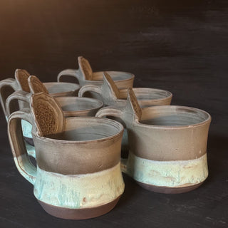 Ingwer Tasse Jade Glacier | black clay