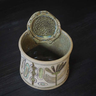 Ingwer Tasse Unikat  #1/1 "Erwachen" | black clay