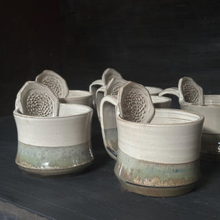 Ingwer Tasse Morgennebel Herbstfarn | black clay