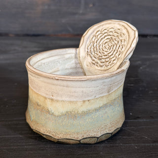 Ingwer Becher Creme Herbstfarn | black clay