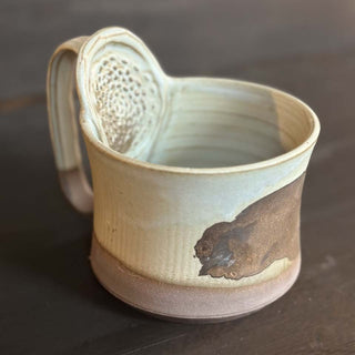 Ginger Cup Jade gold  | black clay