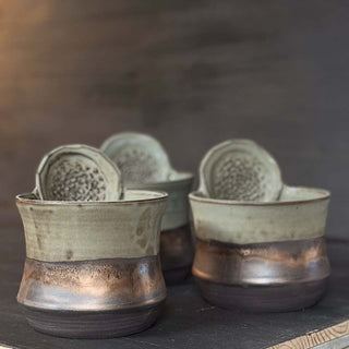 Ingwer Tasse Jade Gold  | black clay