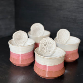 Ingwer Tasse Dirty Pink | black clay