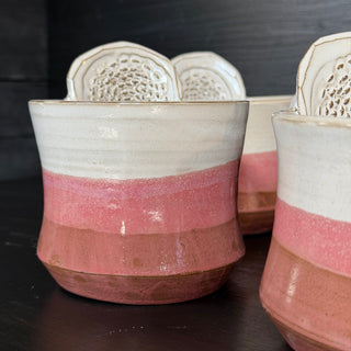 Ingwer Tasse Dirty Pink | black clay