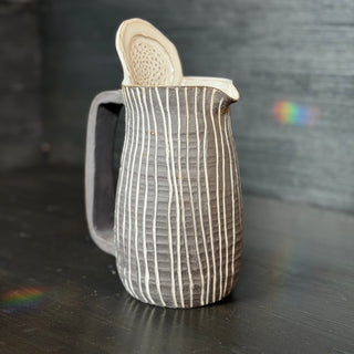 Ingwer Karaffe Unikat 0,75 Liter | black clay