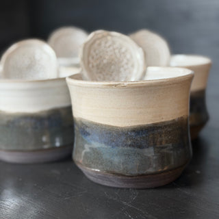 Ingwer Tasse Morgennebel Blaue Nacht | black clay