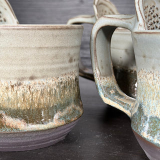 Ingwer Tasse Jade Kristall Riff | black clay