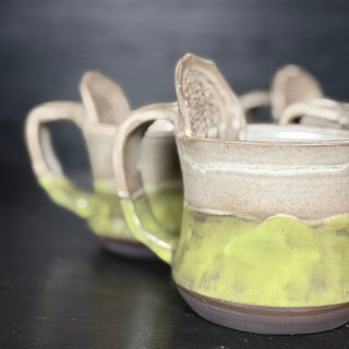 Ingwer Tasse Frühlingsfarn| black clay