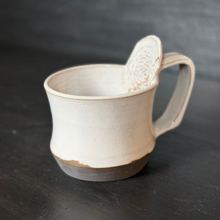 Ingwer Tasse Morgennebel & Echtgold Veredelung | black clay