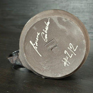 Ingwer Tasse Unikat  #2/2 "a crack in everything" | black clay