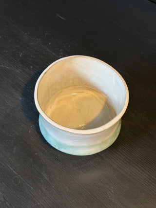 Matcha Schale Morgennebel mit effektreichem Türkis