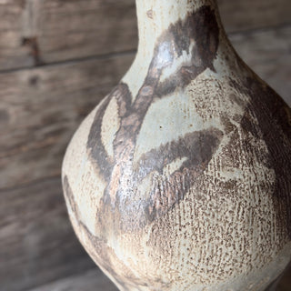 Große Vase in Jade Gold