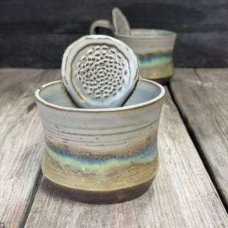 Ingwer Tasse Creme Antik | black clay