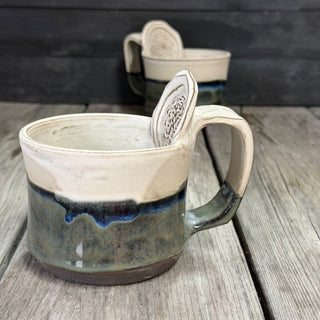 Ingwer Tasse Creme Fluss | black clay