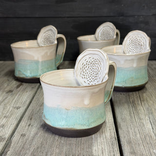 Ingwer Tasse Morgennebel Glacier | black clay