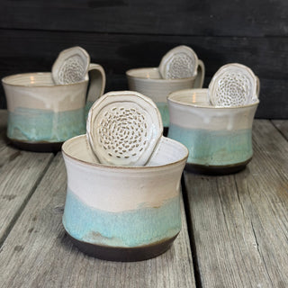Ingwer Tasse Morgennebel Glacier | black clay