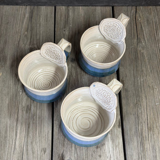 Ingwer Tasse Morgennebel Blue Jeans | black clay