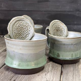 Ingwer Tasse Jade Türkise Wasser | black clay