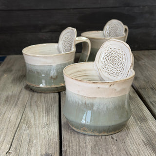 Ingwer Tasse Morgennebel Herbstfarn | black clay