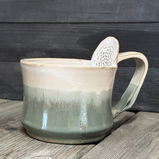 Ingwer Tasse Morgennebel Herbstfarn | black clay
